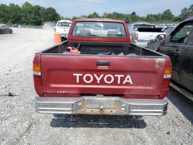 JT4RN01P6M0023521 - 1991 TOYOTA PICKUP 1/2 TON SHORT WHEELBASE DLX MAROON photo 6