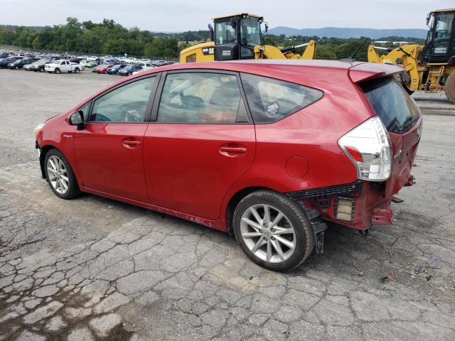 JTDZN3EU6C3028989 - 2012 TOYOTA PRIUS V RED photo 2