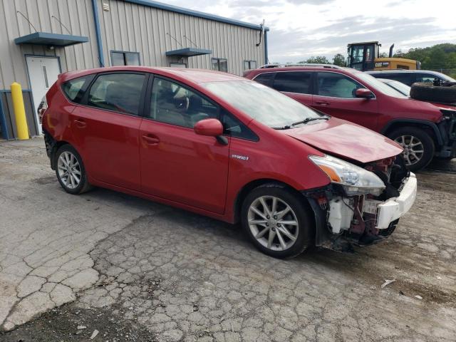 JTDZN3EU6C3028989 - 2012 TOYOTA PRIUS V RED photo 4