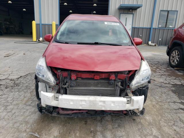 JTDZN3EU6C3028989 - 2012 TOYOTA PRIUS V RED photo 5