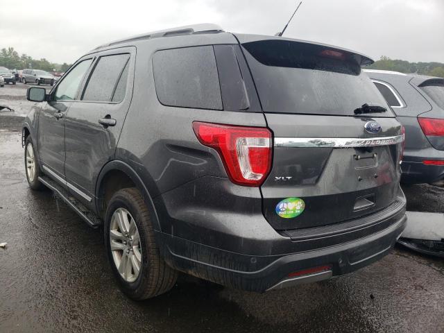 1FM5K8D87KGB49154 - 2019 FORD EXPLORER XLT GRAY photo 2