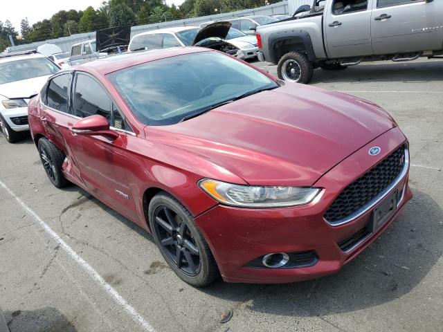 3FA6P0LU1DR209277 - 2013 FORD FUSION SE HYBRID BURGUNDY photo 4