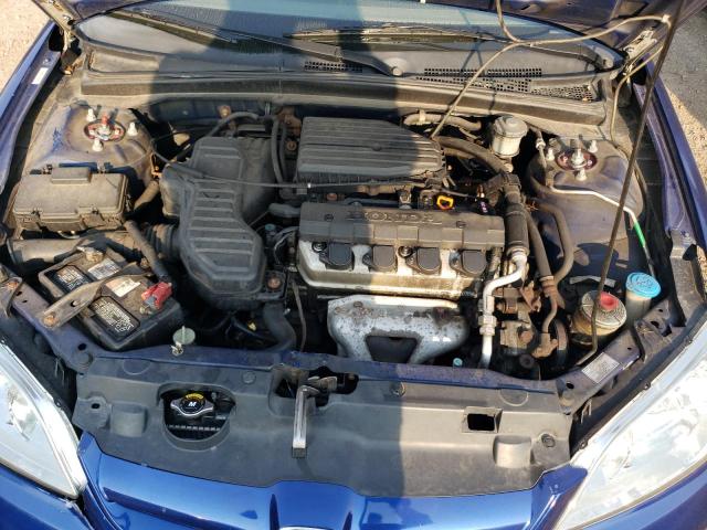 2HGES16334H628032 - 2004 HONDA CIVIC DX VP أزرق صورة 11