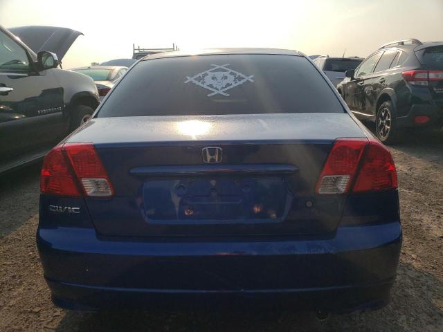 2HGES16334H628032 - 2004 HONDA CIVIC DX VP أزرق صورة 6