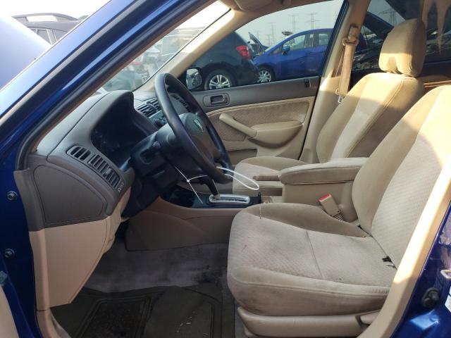2HGES16334H628032 - 2004 HONDA CIVIC DX VP أزرق صورة 7
