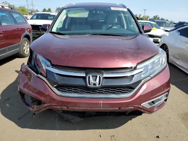 2HKRM4H76FH677666 - 2015 HONDA CR-V EXL BURGUNDY photo 5