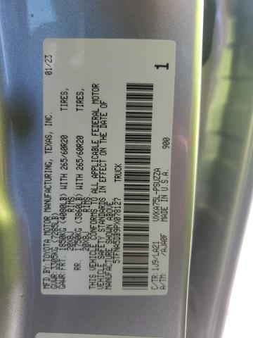 5TFNA5DB9PX078127 - 2023 TOYOTA TUNDRA CREWMAX PLATINUM 银色 照片 13