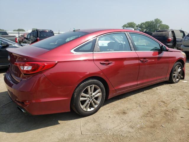 5NPE24AF1FH002703 - 2015 HYUNDAI SONATA SE RED photo 3