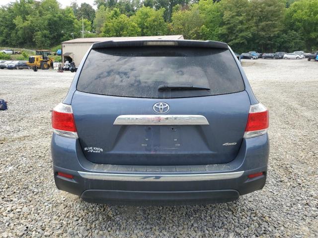 5TDBK3EH5BS050427 - 2011 TOYOTA HIGHLANDER BASE BLUE photo 6