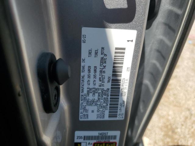 5TFNA5DB9PX091590 - 2023 TOYOTA TUNDRA CREWMAX PLATINUM 银色 照片 12