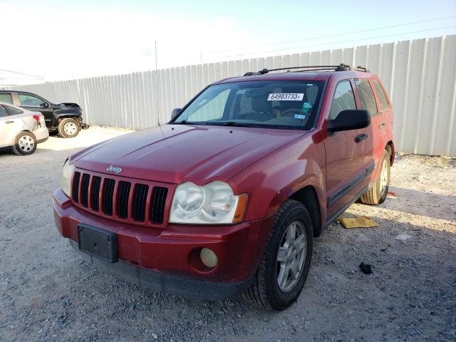 1J4GS48N15C505190 - 2005 JEEP GRAN CHER LAREDO RED photo 1