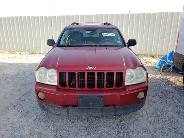 1J4GS48N15C505190 - 2005 JEEP GRAN CHER LAREDO RED photo 5