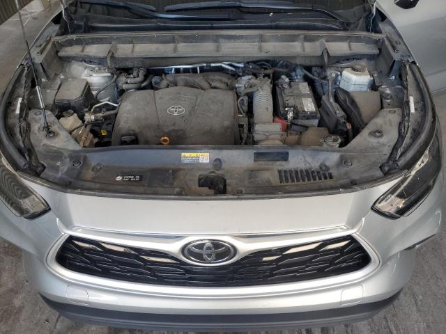 5TDGZRAH3LS512320 - 2020 TOYOTA HIGHLANDER XLE SILVER photo 12
