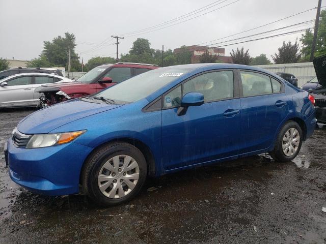 19XFB2F55CE338797 - 2012 HONDA CIVIC LX BLUE photo 1