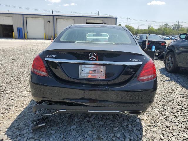 55SWF4KB4GU161329 - 2016 MERCEDES-BENZ C 300 4MATIC BLACK photo 6