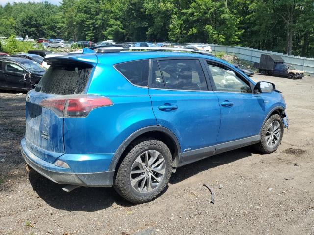JTMRJREV0JD160807 - 2018 TOYOTA RAV4 HV LE Bleu photo 3