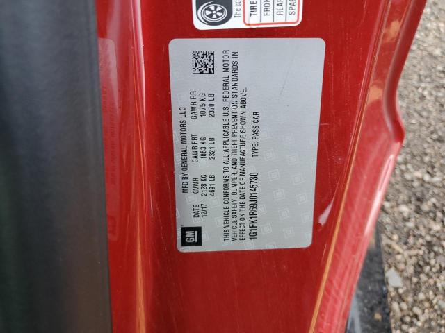 1G1FK1R69J0145730 - 2018 CHEVROLET CAMARO ZL1 红色 照片 13