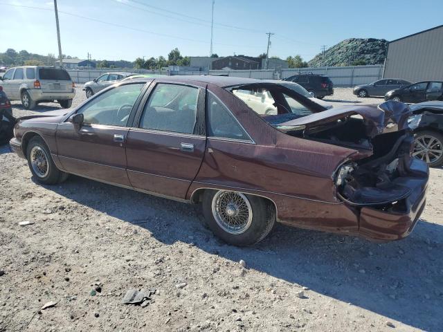 1G1BL53E2MR111681 - 1991 CHEVROLET CAPRICE BURGUNDY photo 2