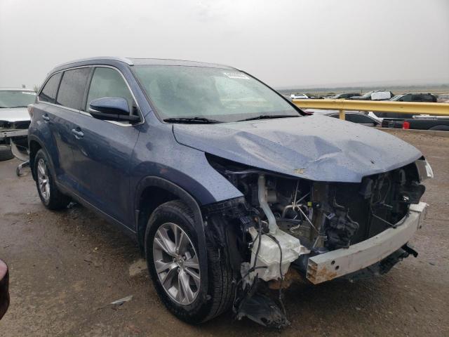 5TDJKRFH6ES040944 - 2014 TOYOTA HIGHLANDER XLE Կապույտ լուսանկար 4
