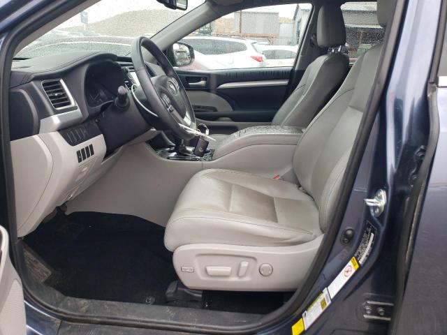 5TDJKRFH6ES040944 - 2014 TOYOTA HIGHLANDER XLE Կապույտ լուսանկար 7