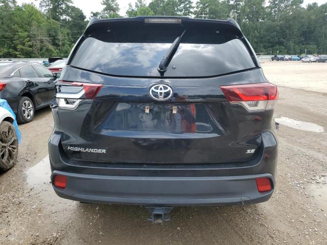 5TDKZRFH7KS574000 - 2019 TOYOTA HIGHLANDER SE BLACK photo 6
