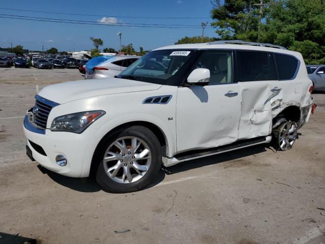 JN8AZ2NE8E9066006 - 2014 INFINITI QX80 WHITE photo 1