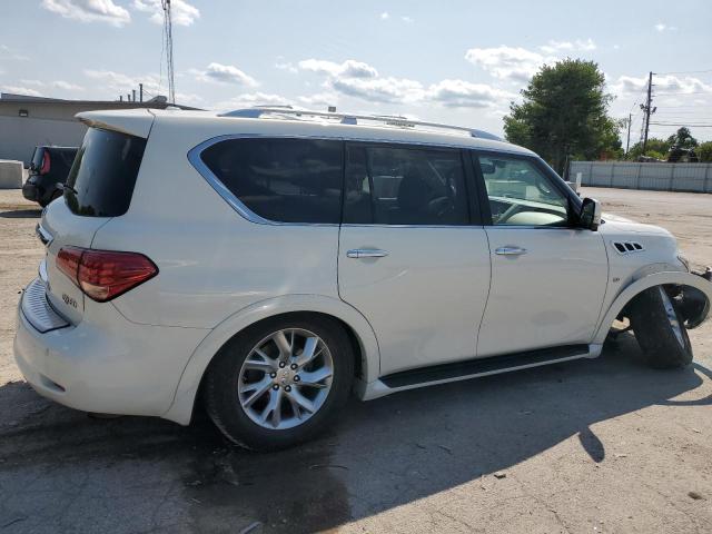 JN8AZ2NE8E9066006 - 2014 INFINITI QX80 WHITE photo 3