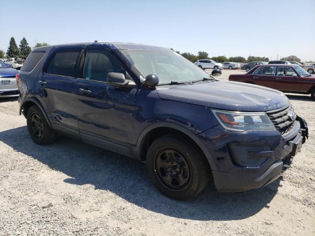 1FM5K8ATXJGB46921 - 2018 FORD EXPLORER POLICE INTERCEPTOR Azul foto 4