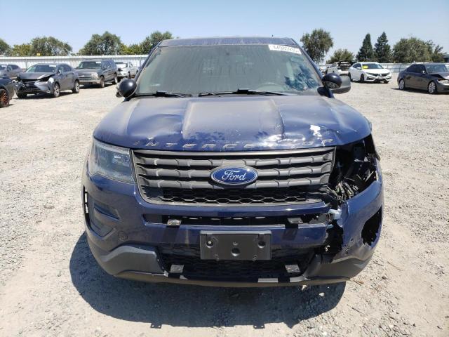 1FM5K8ATXJGB46921 - 2018 FORD EXPLORER POLICE INTERCEPTOR Azul foto 5