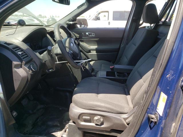 1FM5K8ATXJGB46921 - 2018 FORD EXPLORER POLICE INTERCEPTOR Azul foto 7