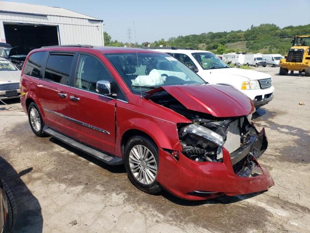 2C4RC1CG3ER460375 - 2014 CHRYSLER TOWN & COU TOURING L RED photo 4