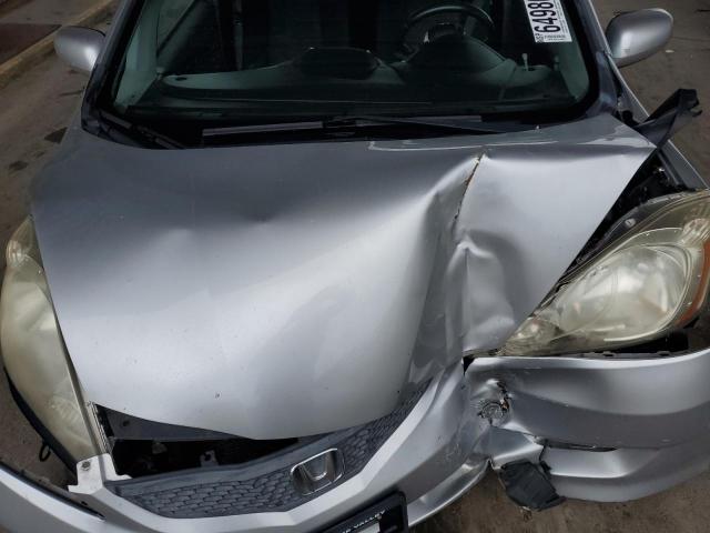 JHMGE8H51BC006341 - 2011 HONDA FIT SPORT SILVER photo 12