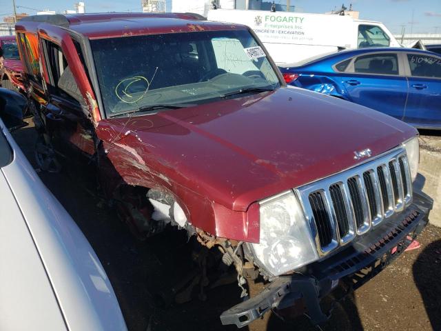 1J8HG48K47C562593 - 2007 JEEP COMMANDER MAROON photo 1