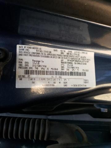 1FADP3N25JL273191 - 2018 FORD FOCUS TITANIUM BLUE photo 12