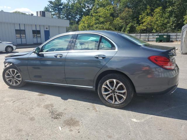 55SWF4KB3FU079669 - 2015 MERCEDES-BENZ C 300 4MATIC GRAY photo 2