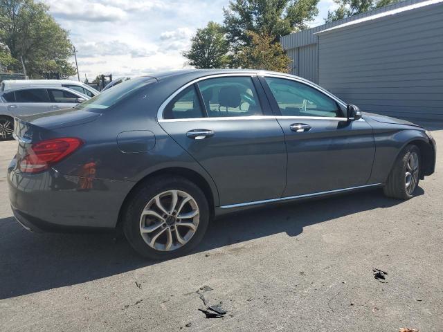 55SWF4KB3FU079669 - 2015 MERCEDES-BENZ C 300 4MATIC GRAY photo 3