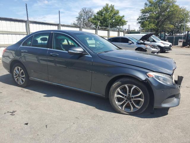 55SWF4KB3FU079669 - 2015 MERCEDES-BENZ C 300 4MATIC GRAY photo 4