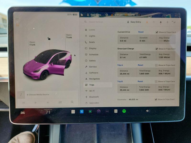 5YJYGAEE5MF136656 - 2021 TESLA MODEL Y GRAY photo 9