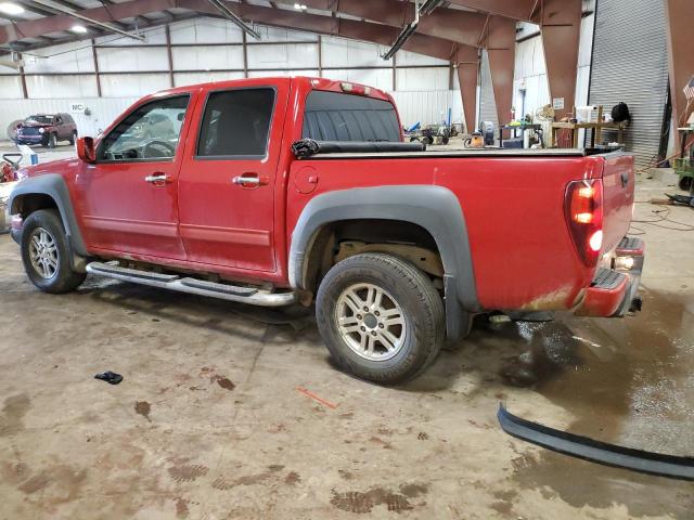 1GCHTCFE1B8140237 - 2011 CHEVROLET COLORADO LT RED photo 2