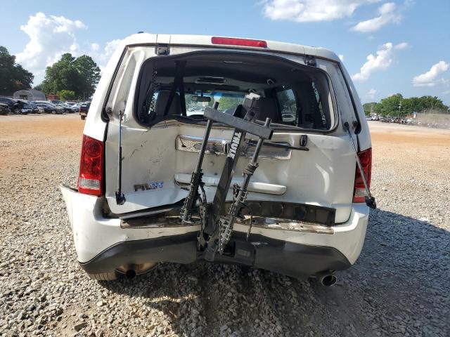 5FNYF3H60CB024154 - 2012 HONDA PILOT EXL WHITE photo 6