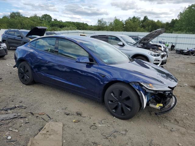 5YJ3E1EB3SF938349 - 2025 TESLA MODEL 3 BLUE photo 4