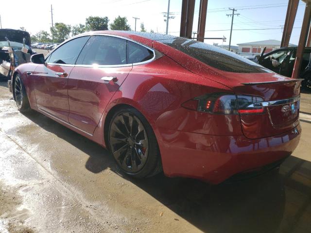 5YJSA1E45KF332043 - 2019 TESLA MODEL S Կարմիր լուսանկար 2