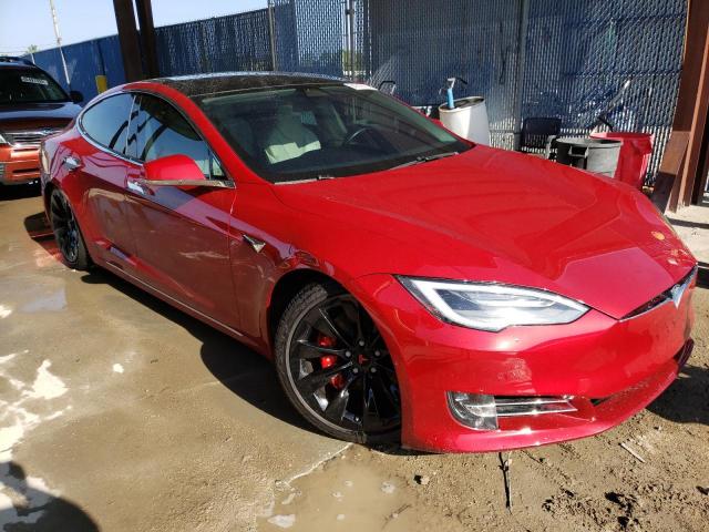 5YJSA1E45KF332043 - 2019 TESLA MODEL S Կարմիր լուսանկար 4