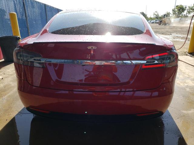 5YJSA1E45KF332043 - 2019 TESLA MODEL S Կարմիր լուսանկար 6