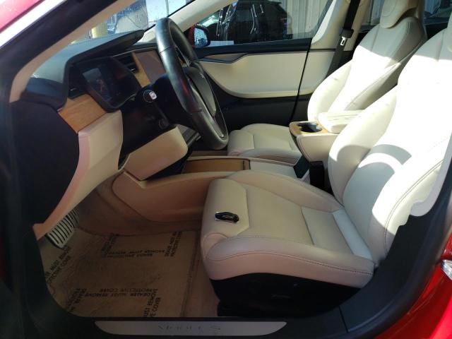 5YJSA1E45KF332043 - 2019 TESLA MODEL S Կարմիր լուսանկար 7