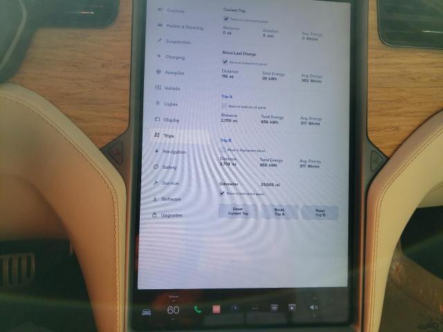 5YJSA1E45KF332043 - 2019 TESLA MODEL S Կարմիր լուսանկար 9