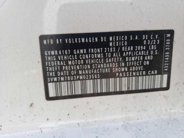 3VW7M7BU3PM023563 - 2023 VOLKSWAGEN JETTA SE TWO TONE photo 12