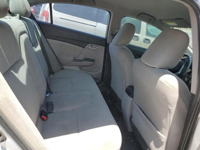 2HGFB2F58DH581267 - 2013 HONDA CIVIC LX ვერცხლისფერი ფოტო 10