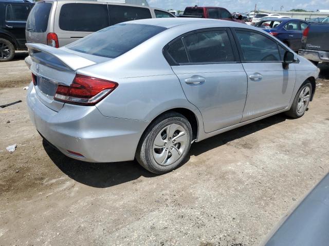 2HGFB2F58DH581267 - 2013 HONDA CIVIC LX ვერცხლისფერი ფოტო 3