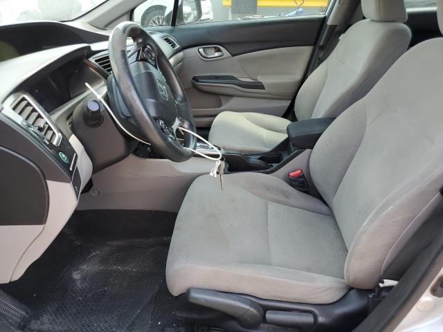 2HGFB2F58DH581267 - 2013 HONDA CIVIC LX ვერცხლისფერი ფოტო 7